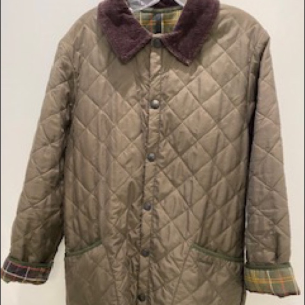 Barbour Men’s D892 Classic Eksdale Jacket Coat Button Up XS Brown Casual Daily